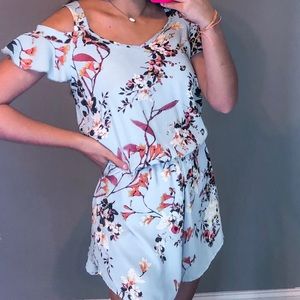 peppermint usa floral romper